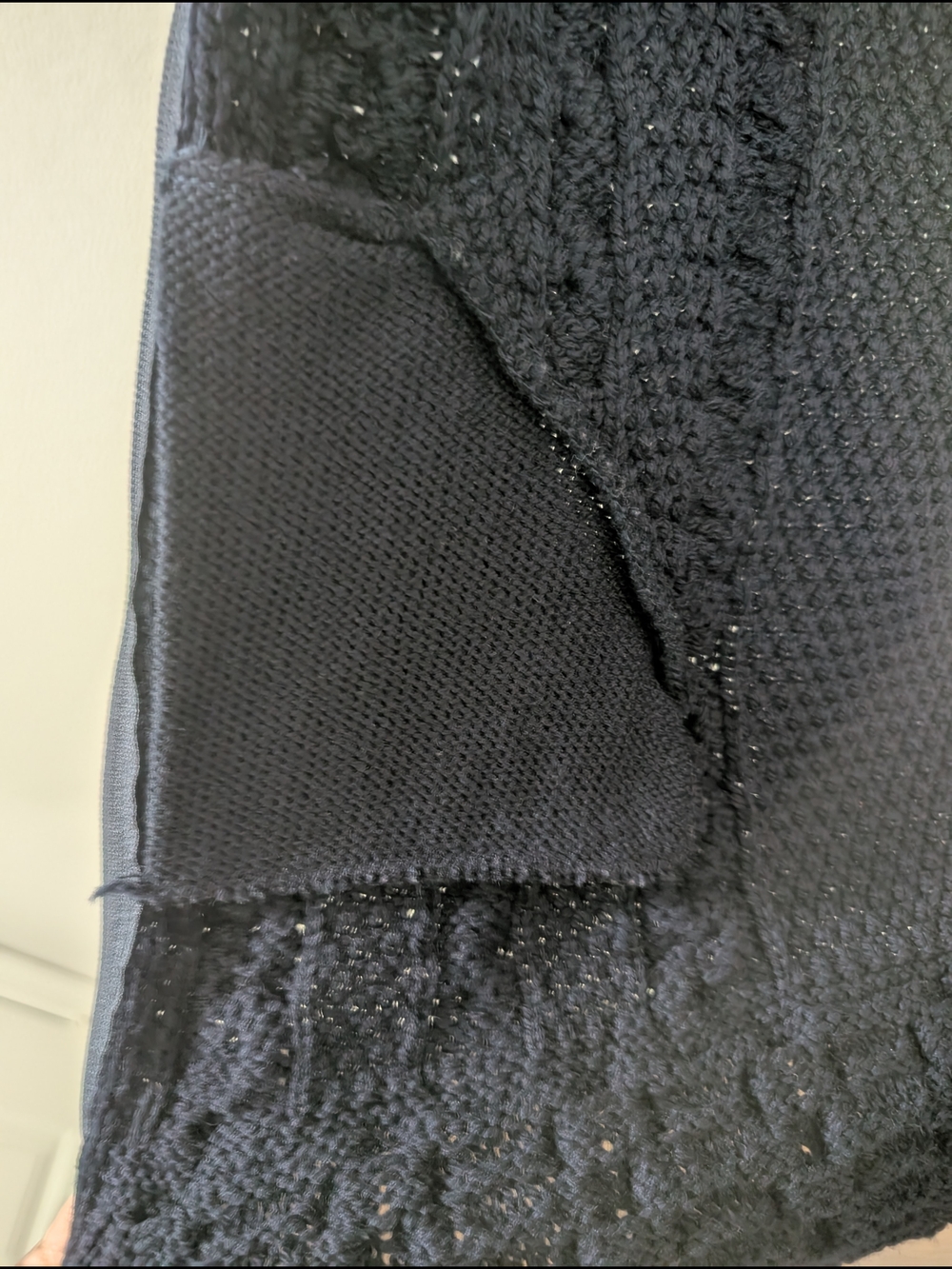 Aran Crafts Navy Hooded Cable-Knit Zip Cardigan - Picture 9 of 11